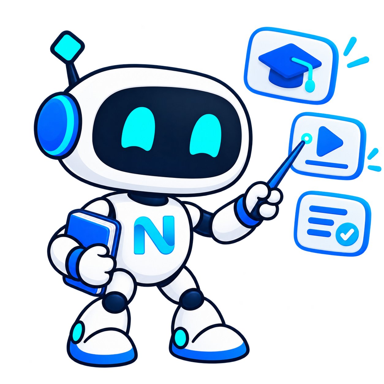 Mascotte Nexiagence avec le N officiel sur le ventre